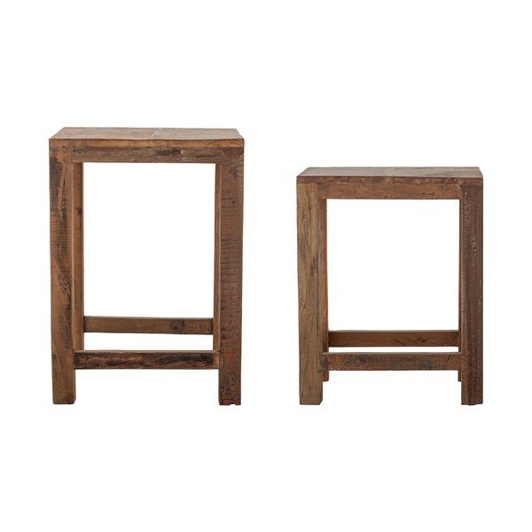Pomoćni stolići u setu 2 kom od recikliranog drva 40x36 cm Galen – Bloomingville-image-4