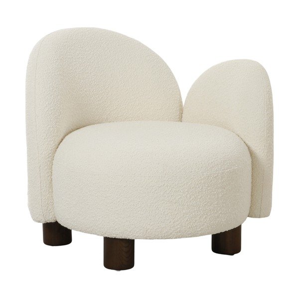 Bijela fotelja od bouclé tkanine Honolulu – House Nordic