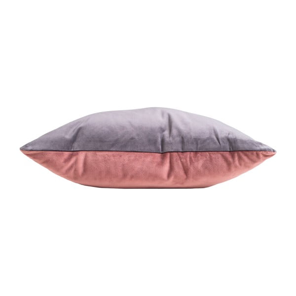 Ružičasto-sivi jastuk s baršunastim navlakom House Nordic Braga, 45 x 45 cm