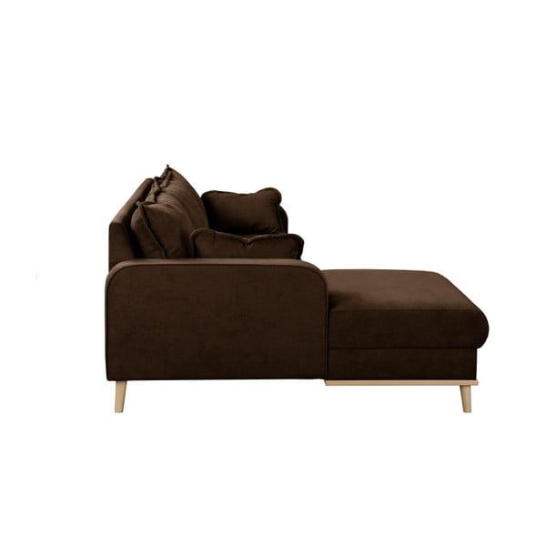 Tamno smeđa kutna garnitura (lijevi kut) Beata - Ropez-image-4