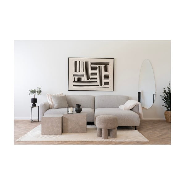 Krem deka od umjetnog krzna 130x180 cm Galena – House Nordic-image-3