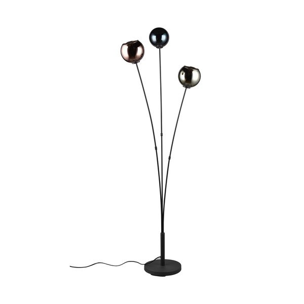 Sjajno crna stojeća svjetiljka (visina 150 cm) Sheldon – Reality