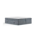 Tamno sivi boxspring krevet s prostorom za odlaganje/bez uzglavlja 160x200 cm Juniper – Maison de Rêve