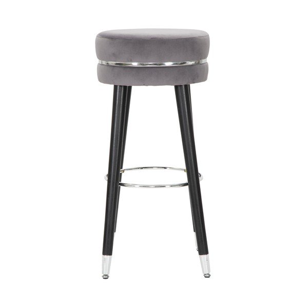 Siva podstavljena barska stolica (visine sjedala 74 cm) Paris – Mauro Ferretti-image-1