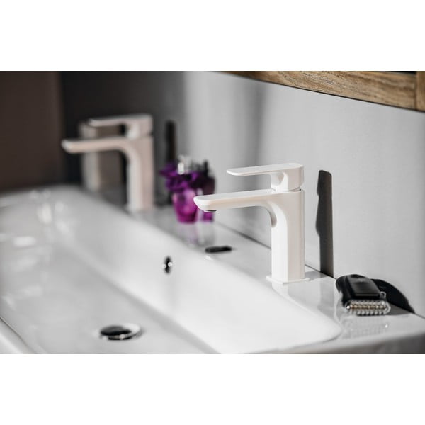 Bijela stojeća slavina za umivaonik Spy – Sapho-image-1