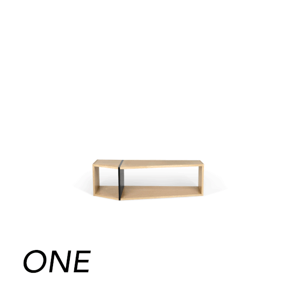 Smeđe-crna polica TemaHome One, 120 x 35 cm-image-3
