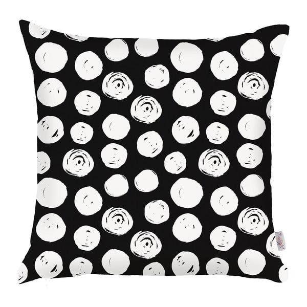 Crno-bijela navlaka za jastuk Mike &amp; Co. NEW YORK Dots, 43 x 43 cm