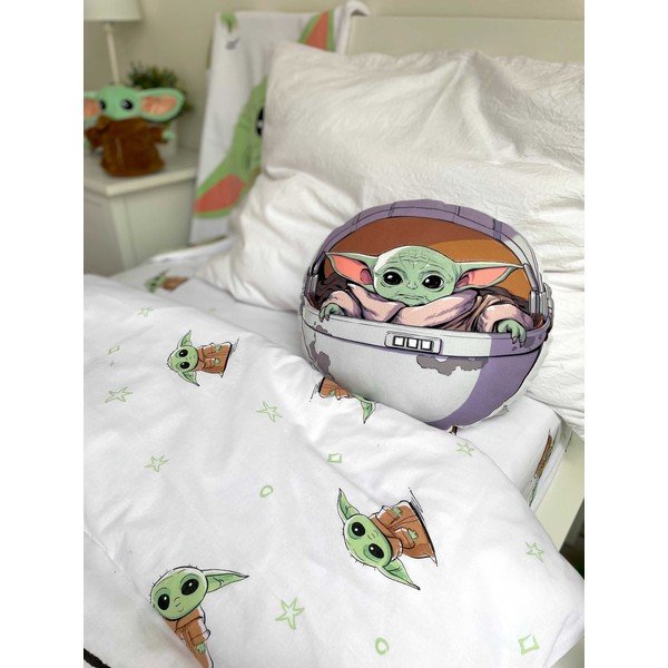 Dječji jastuk od mikropliša ø 40 cm Star Wars "Mandalorian 02" – Jerry Fabrics-image-1