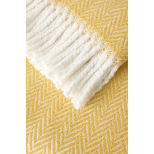 Pamučni pokrivač u boji meda Euromant Skyline, 140 x 160 cm-image-1