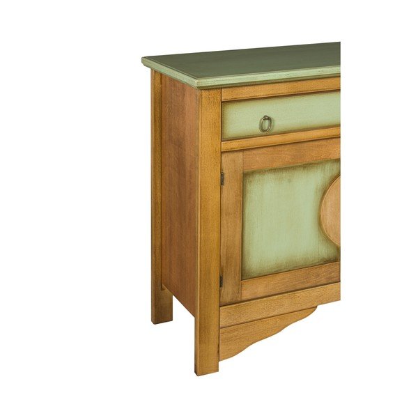 Evergreen House Credenza zeleno-smeđa komoda-image-3