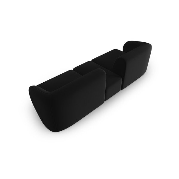 Crna baršunasti sofa 246 cm Paolo – Milo Casa-image-3