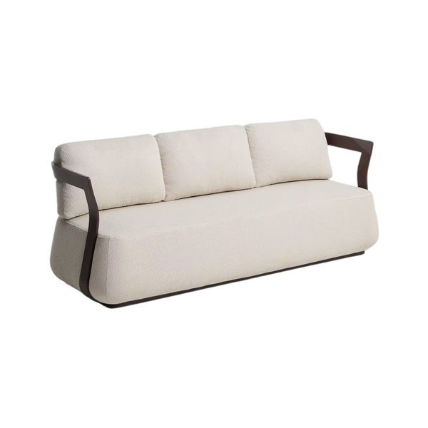 Smeđa/bež podstavljena vrtna sofa Tamaris – Kave Home