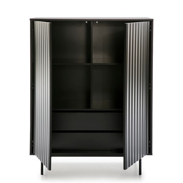 Crna visoka komoda 97x130 cm - Teulat Sierra-image-2