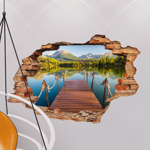 Naljepnica Ambiance Panorama Mountain Lake, 60 x 90 cm-image-1
