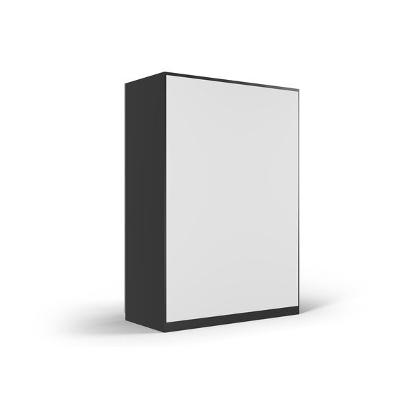 Crni ormar s ogledalom i kliznim vratima 151x215 cm Lisburn - Cosmopolitan Design-image-4