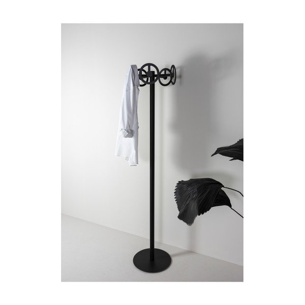 Crna metalna vješalica Circle – Spinder Design-image-2