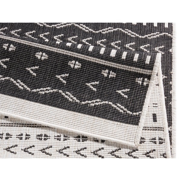 Crno-krem vanjski tepih NORTHRUGS Cuba, 290 x 200 cm-image-1
