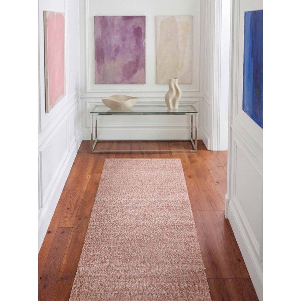 Prljavo roza ručno rađena staza od boucle tkanine 80x200 cm Notting Hill Portobello – Ted Baker-image-1