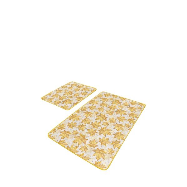 Žute kupaonske prostirke u setu 2 kom 60x100 cm – Mila Home