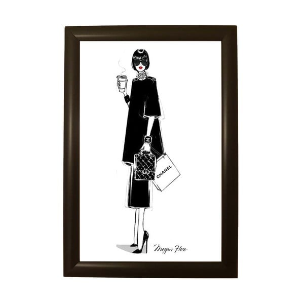 Poster u crnom okviru Piacenza Art Chanel, 33,5 x 23,5 cm