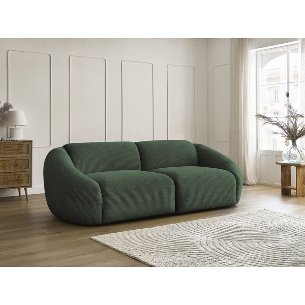 Zelena sofa od samta 250 cm Tina – Bobochic Paris-image-1