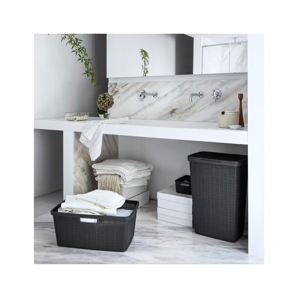 Tamno siva košara za rublje Curver Jute, 58 l-image-1