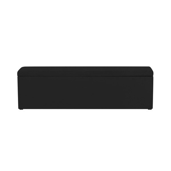 Crni otoman Mazzini Sofas Ancona, 160 x 47 cm-image-4