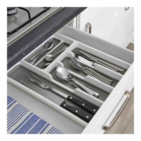 Addis zeleno-bijeli organizator za pribor za jelo protiv klizanja-image-2