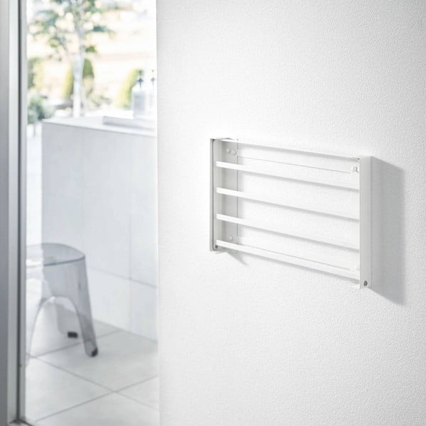 Mat bijela željezna zidna kupaonska polica Tower – YAMAZAKI-image-3