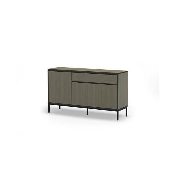 Tamno zelena niska komoda 140x80 cm Lorenza – Marckeric-image-3