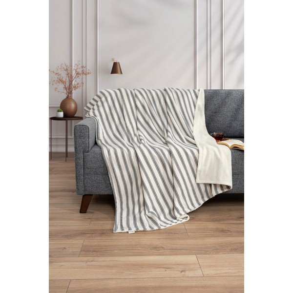 Bijela/antracitno siva deka 150x190 cm Soren Wellsoft – Mijolnir-image-1