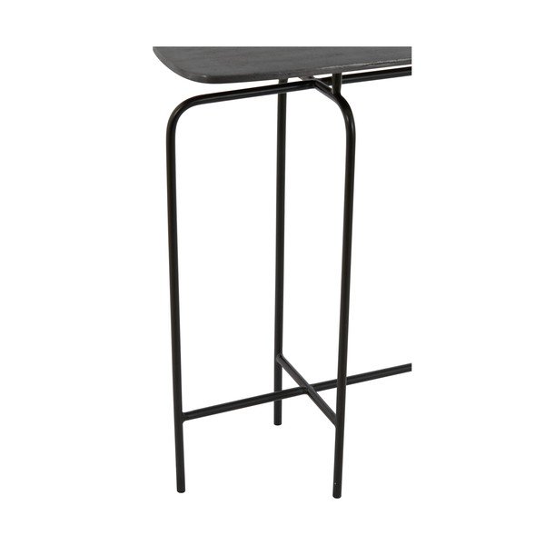 Crni metalni pomoćni stol 30x120 cm Zapala – Light & Living-image-3