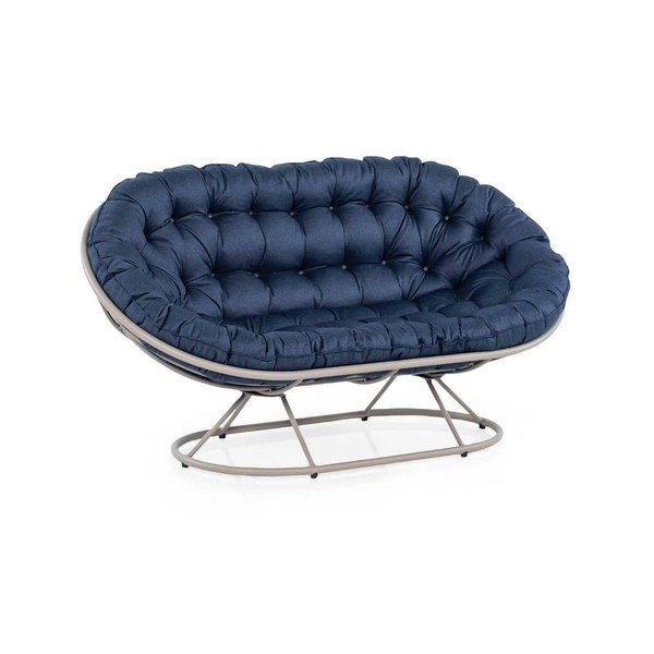 Plava metalna vrtna sofa Tulipa – Floriane Garden-image-1