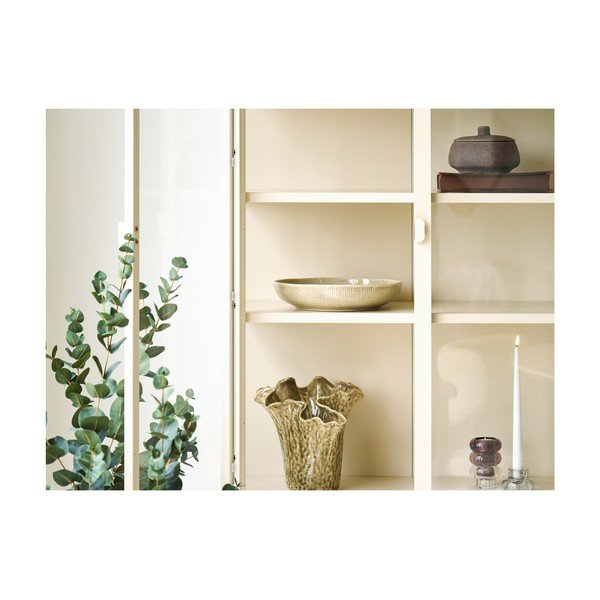 Krem željezna vitrina 80x180x35 cm Brisbane – House Nordic-image-2