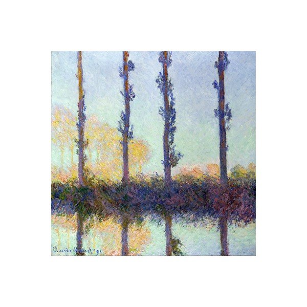 Slika Claudea Moneta - Četiri stabla, 80x80 cm