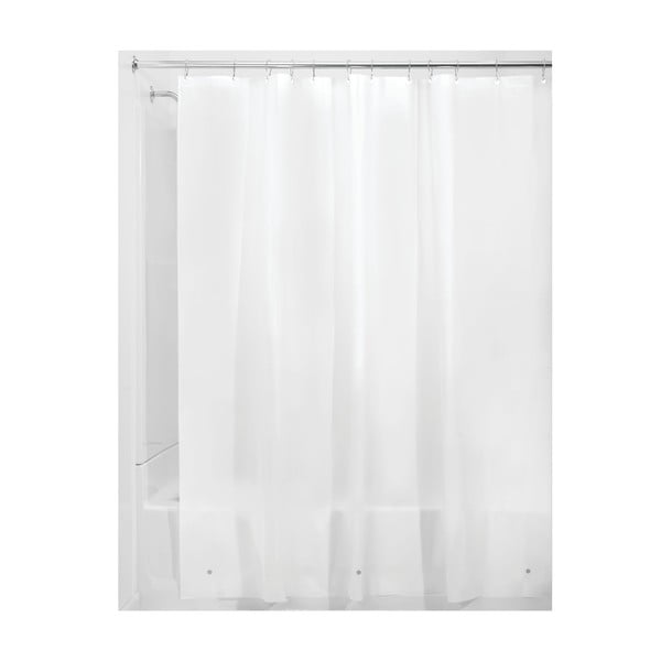 Bijela zavjesa za tuš iDesign PEVA Liner, 183 x 183 cm-image-1