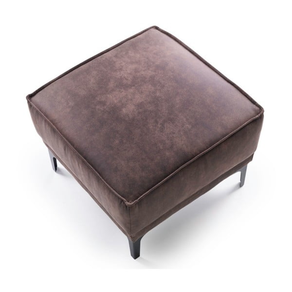 Smeđi tabure od imitacije kože Copenhagen – Scandic-image-3