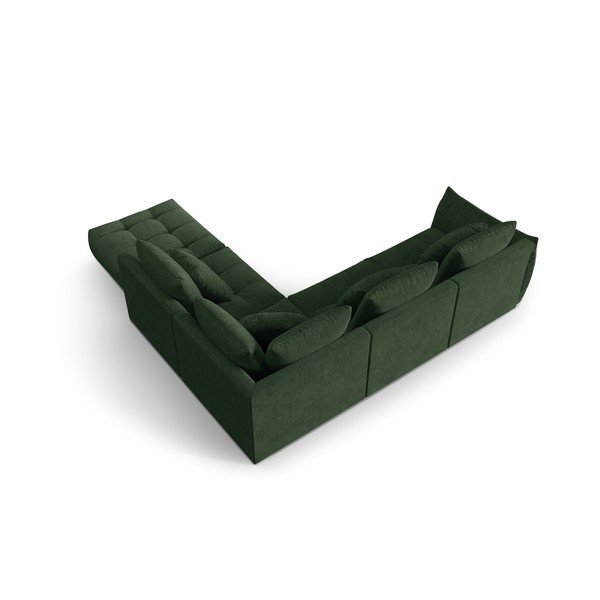 Tamno zelena kutna garnitura (s desnim kutom) Bloom – Micadoni Home-image-3