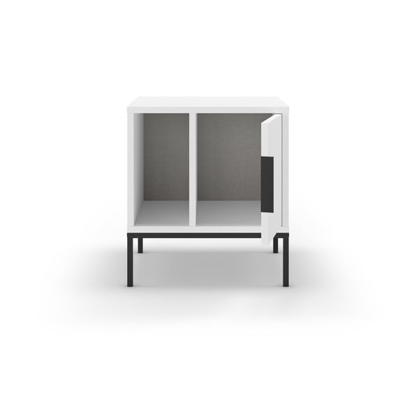 Bijeli noćni ormarić s policama Lani – Marckeric-image-3