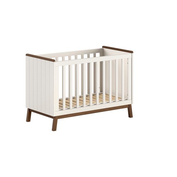 Bež dječji krevet od masivnog bora s podesivom visinom 60x120 cm Sezane – Vipack