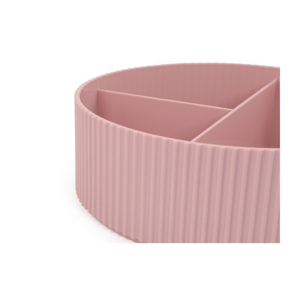 Ružičasti plastični kupaonski organizator za kozmetiku - Mioli Decor-image-4