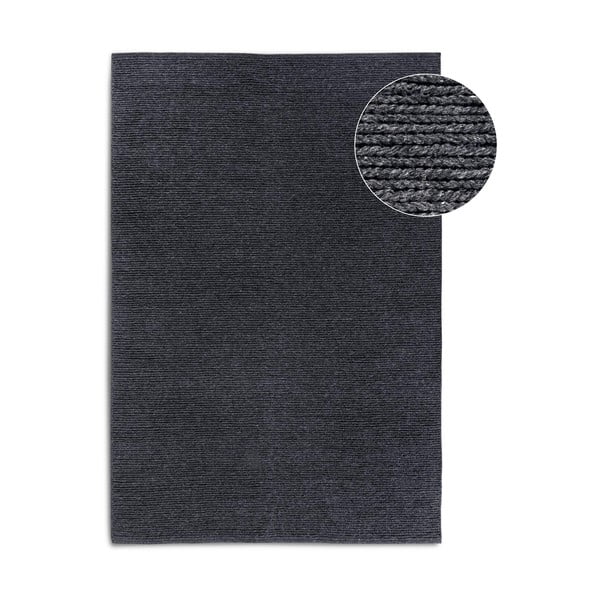 Tamno sivi ručno rađen vuneni tepih 80x150 cm Francois – Villeroy&Boch