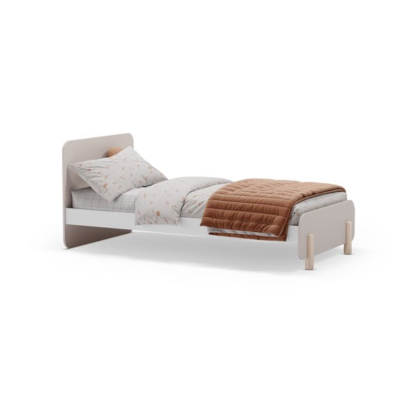 Krem dječji krevet od masivnog bora 90x190 cm Nora – Marckeric-image-3