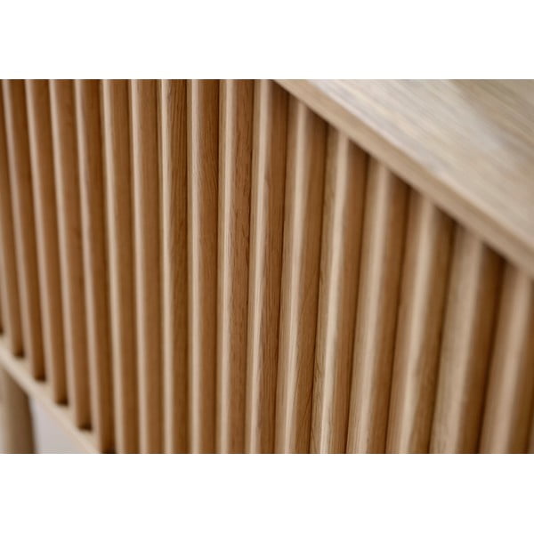 Niska komoda u dekoru hrasta u prirodnoj boji 160x73 cm Carno - Unique Furniture-image-1