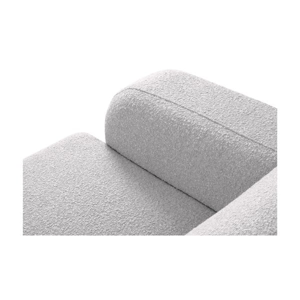 Svijetlo siva kutna garnitura od bouclé tkanine (s desnim kutom) Molino – Micadoni Home-image-4