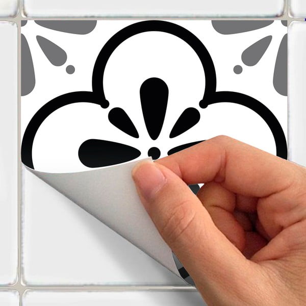 Set od 9 zidnih samoljepljivih naljepnica Ambiance Cement Tiles Alexia, 10 x 10 cm-image-3