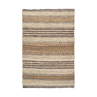 Smeđi ručno rađen tepih od mješavine jute 60x90 cm Morena – House Nordic
