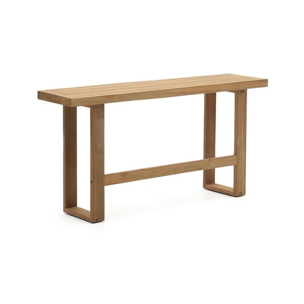 Vrtna klupa od masivnog drveta u prirodnoj boji Canadell – Kave Home-image-2