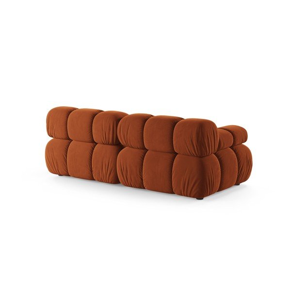 Baršunasti sofa boja terakote 188 cm – Micadoni -image-2