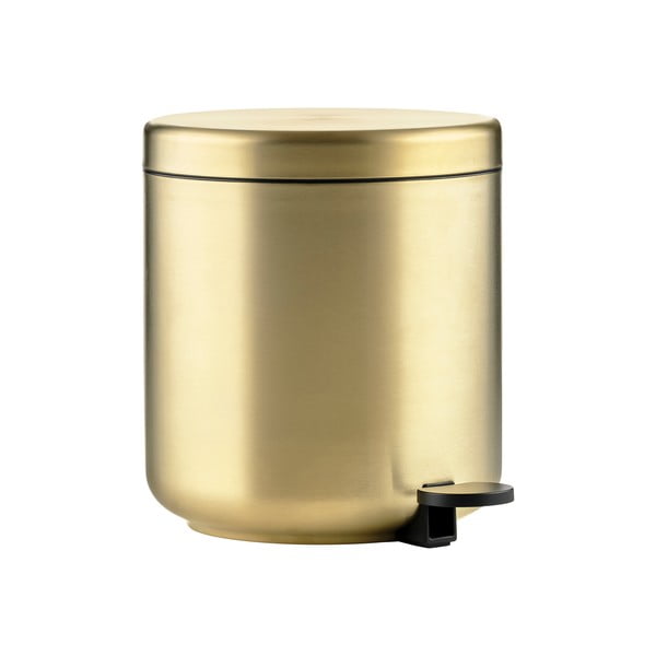 Mjedena kanta za smeće od nehrđajućeg čelika s pedalom 4 l Ume Brass – Zone